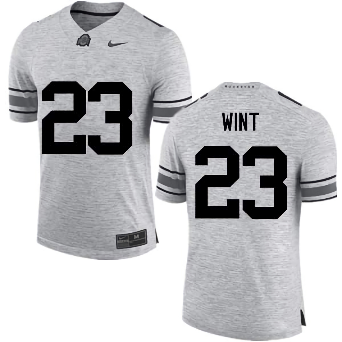 Jahsen Wint Ohio State Buckeyes Men's NCAA #23 Nike Gray College Stitched Football Jersey ITQ0056DZ